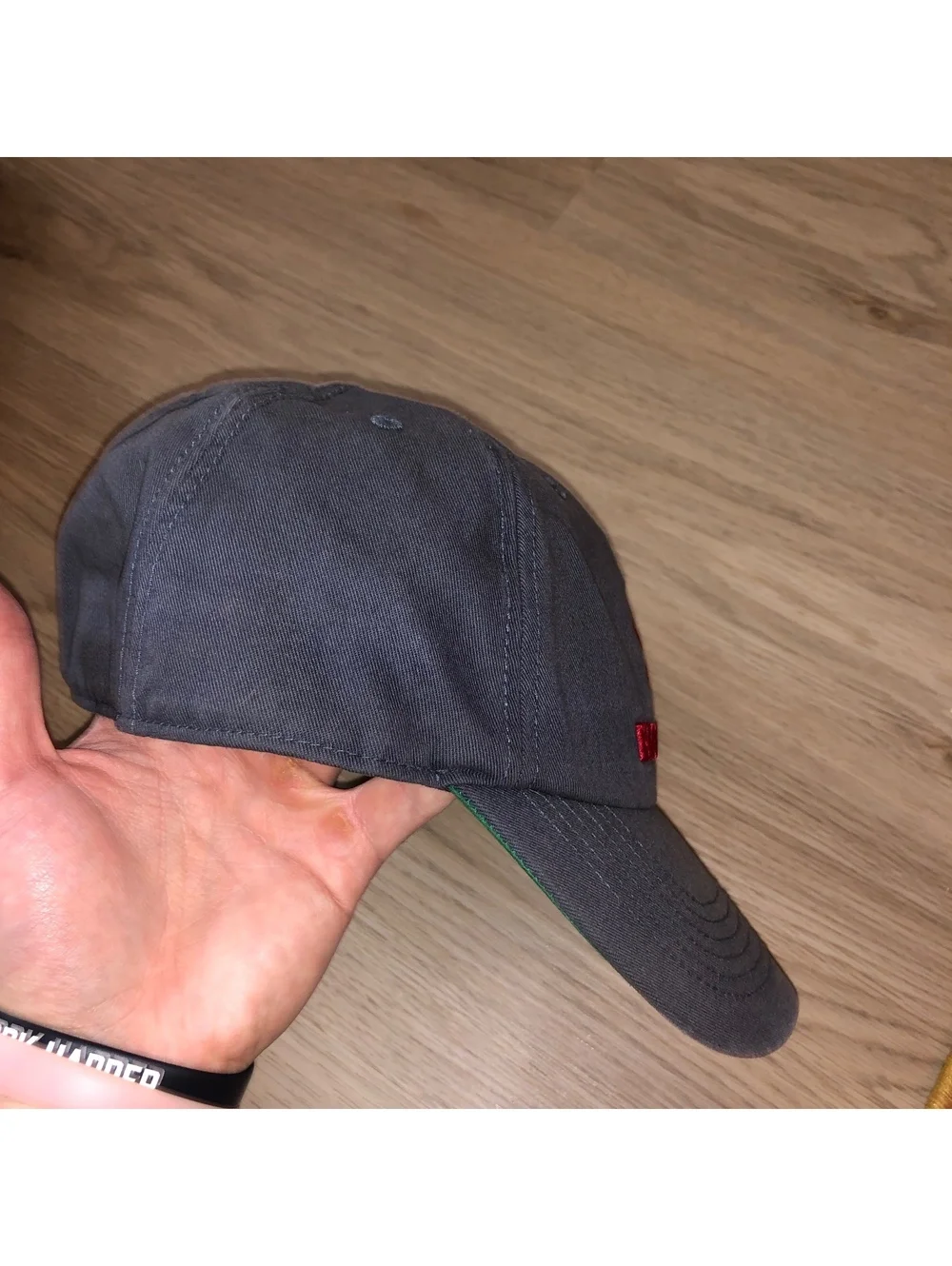 VINTAGE RICHMOND SPIDERS 47 BRAND FITTED BASEBALL HAT CAP DARK GRAY RED SIZE XL